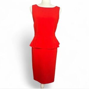 💜 Alice + Olivia Red Tracey Peplum Dress (P2P 17.25)